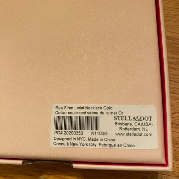 NEW Stella & Dot - Sea Siren Lariat Gold Necklace - Picture 4 of 5